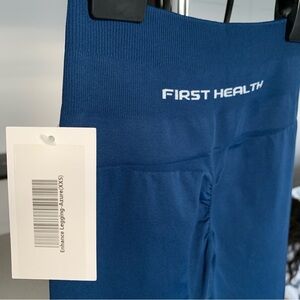 First Health Apparel Enhance Leggings Colour Azure (blue) Size XXS NWT